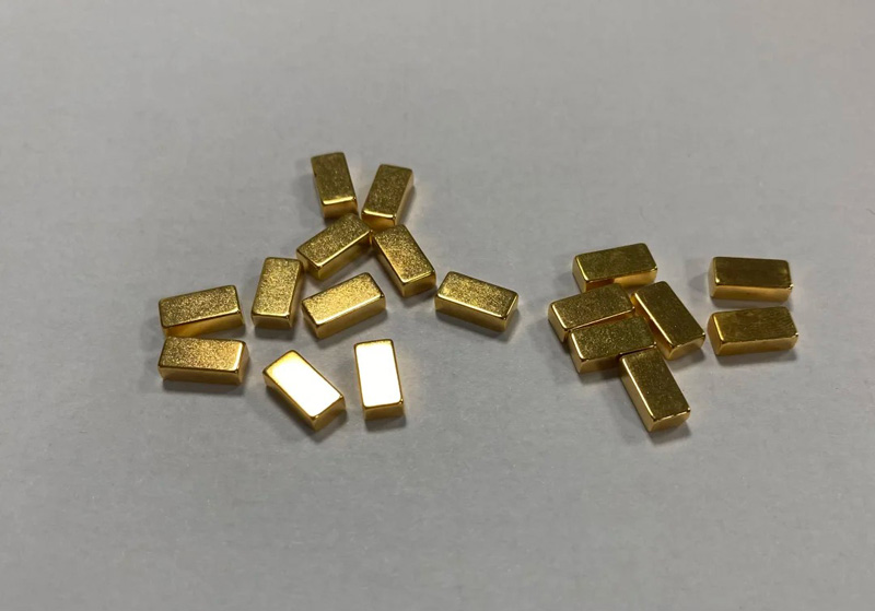 镀金小方块钕磁铁